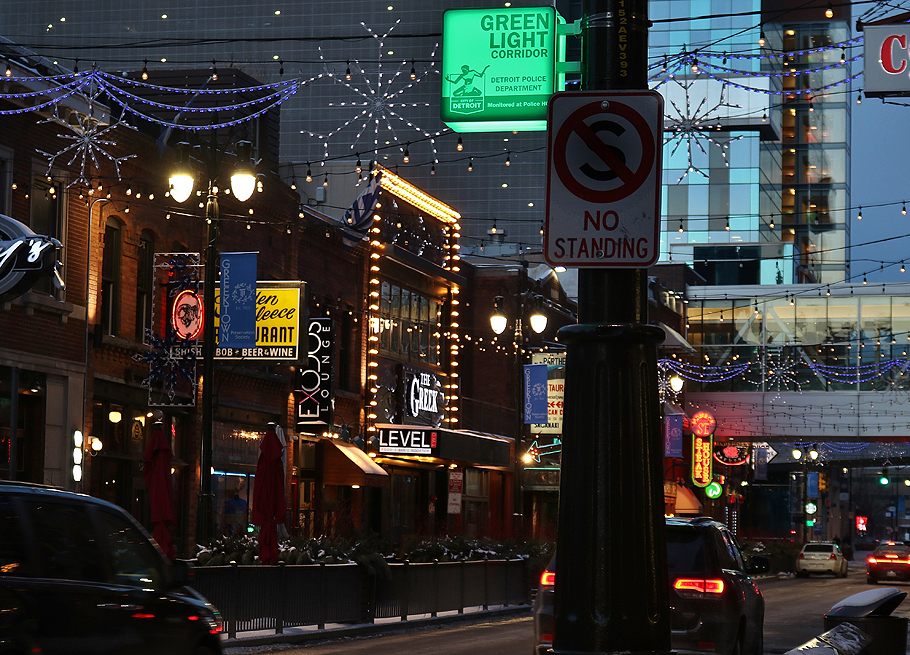 City officials, business partners announce Greektown district as first Green Light Corridor